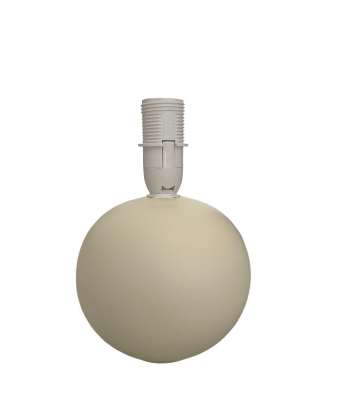 Base de Lámpara-Bolita Blanco Roto